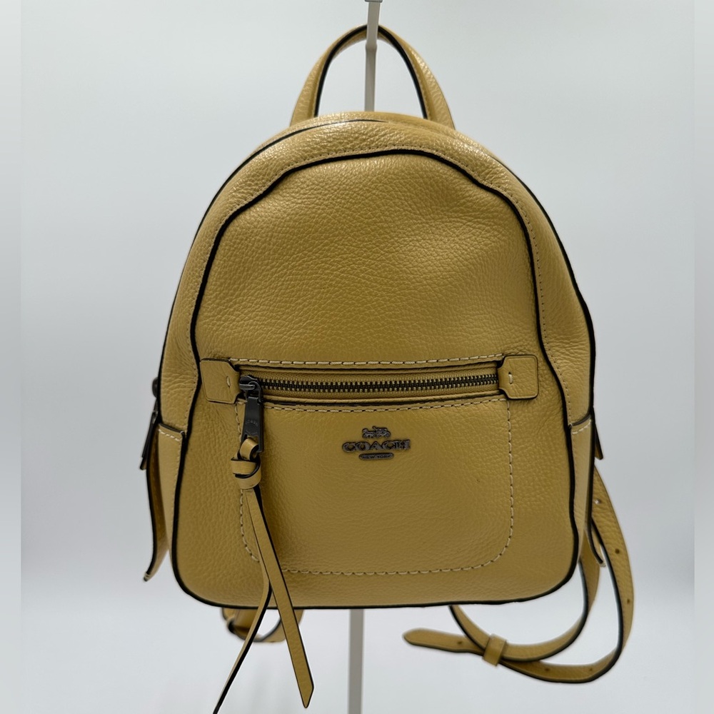 EUC Coach Andi Convertible Backpack with Structured Design. Metallic Hardware.